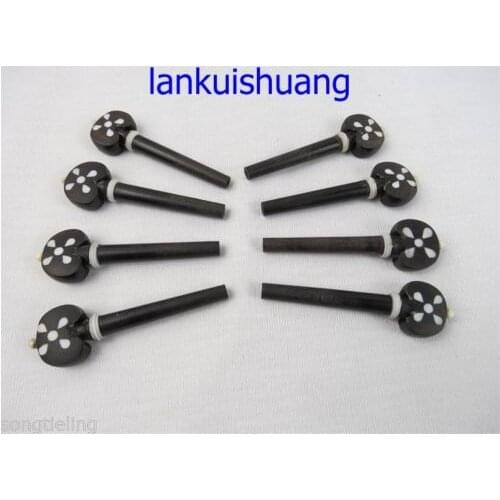 4/4 violin Fittings,8pcs inlay ebony pegs,Beautiful decorate,violin part
