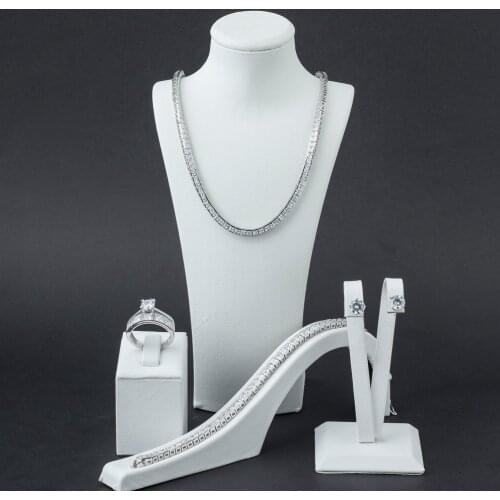 925 Sterling Silver and Zircon Stones Waterway Model Set