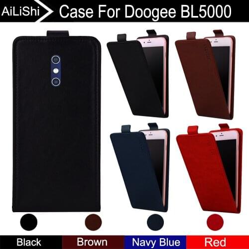 AiLiShi For Doogee BL5000 Case Up And Down Vertical Phone Flip Leather Case BL5000 Doogee Phone Accessories 4 Colors Tracking