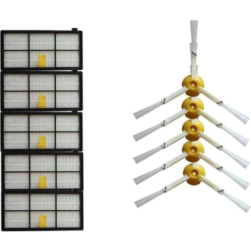 Robot Vauum Cleaner HEPA filter Side Brush for irobot roomba 981 980 960 870 871 880 robotic Vacuum Cleaner Parts Accessories