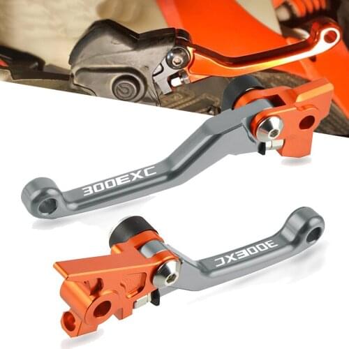 Dirt bike CNC Aluminum Motocycle Levers Motocross Pit Bike Pivot Brake Clutch Lever For 300EXC 300 EXC 2014-2018 2015 2016