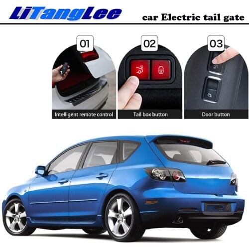 LiTangLee Car Electric Tail Gate Lift Tailgate Assist System For Mazda 3 For Axela Hatchback 2013~2020 Remote Control Trunk Lid