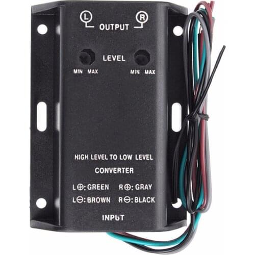 Car Mounted Adjustable Easy Install Audio Converter Stereo Universal Practical Stable Signal Tweeters Amplifier HIGH TO LOW