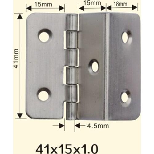 Freeshipping 41*15*1mm Iron Metal Hinge Sewing Machine Folding Table Furniture Flip Tray Hinges Big Door Hinges