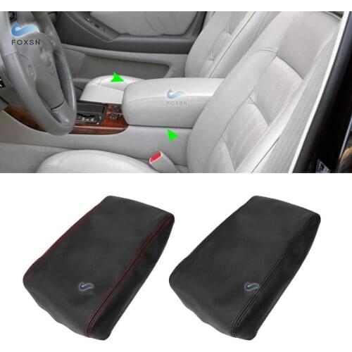 For Lexus GS300 GS400 GS430 1999 2000 2001 2002 2003 2004 Microfiber Leather Center Control Lid Armrest Box Cover Sticker Trim