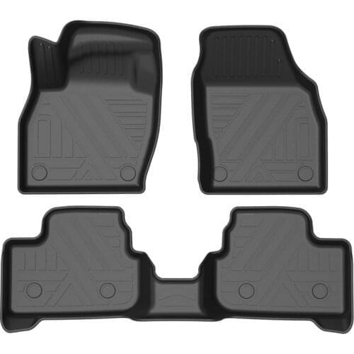 For VW Polo 2018 2019 2020 Volkswagen custom car All-Weather TPE TPO Floor foot Mat Black Full Set Trim modified accessories
