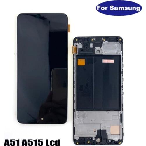 Incell 6.5" For Samsung Galaxy A51 SM-A515FN/DS A515F A515 LCD Touch Screen Digitizer with frame For Samsung A515 Display
