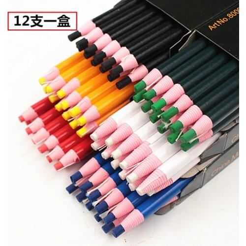 Cut-free Sewing Tailors Chalk Pencils Fabric Marker Pen Sewing Chalk Garment Pencil for Tailor Sewing Accessories 12pc/lot