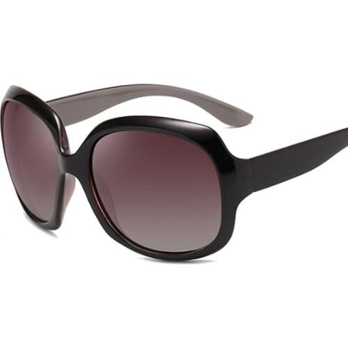 Fashion Oversized Sunglasses Women Luxury Brand Designer Ladies Sun Glasses Plastic Big Frame Black Gradient Oculos De Sol