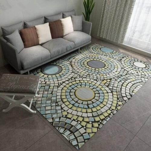 Nordic Abstract Art Door Mat Living Room Carpets Bedroom 3D Print Soft Carpet Coffee Table Rug Polyester Absorbent Antiskid Mats