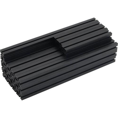 Suitable For Voron V0 1515 Aluminum Extrusion Profile Frame kit Pre-Tapped 200/100MM 3D Printer Accessories Drilled Holes Black