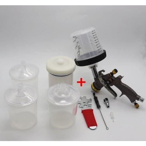 Professional with paint mixing cup spray gun 1.3MM LVMP no cleaning cup paint spray gun/car paint high atomization spray gun