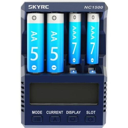 RC Spare Parts SKYRC NC1500 4-Slot Smart Battery Charger Discharger & Analyzer for AA/AAA Ni-MH Battery