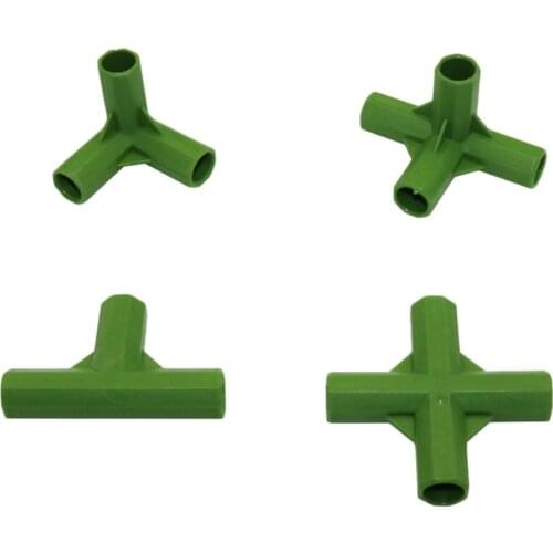 11mm Plastic Gardening Pillar Connectors Vegetable Garden Climbing Plants Bracket Awning Pipe Pole Connecting Joints 1 Pcs