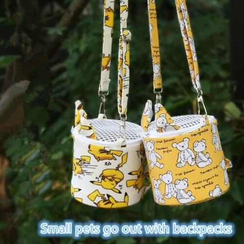 BreathablePortable Cute Pet Hamster Nest Small Animals House Cage Hamster House for Travel Pet Sleeping Bag Supplies Out DoorUse