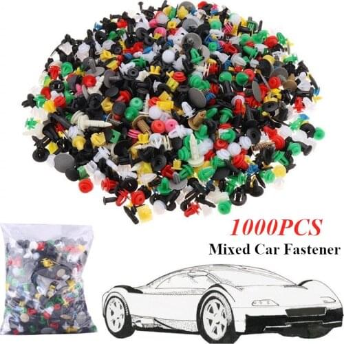 1 Set Mixed Auto Fasteners Car Bumper Clip 1000pcs Retainer Rivet Universal For All Cars Door Panel Fender Liner Car Styling