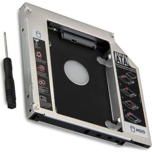 12.7mm SATA 2nd SSD HDD Caddy for Lenovo IdeaPad Y430 Y450 Y460 Y470 Y480 B460 B470 Hard Disk Drive Caddy