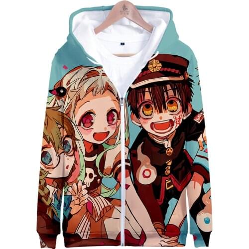2020 Anime Toilet-bound Jibaku Shounen Hanako-kun Cosplay Costumes Hoodies Sweatshirts Nene Yashiro 3D Print Thin Hooded Tops