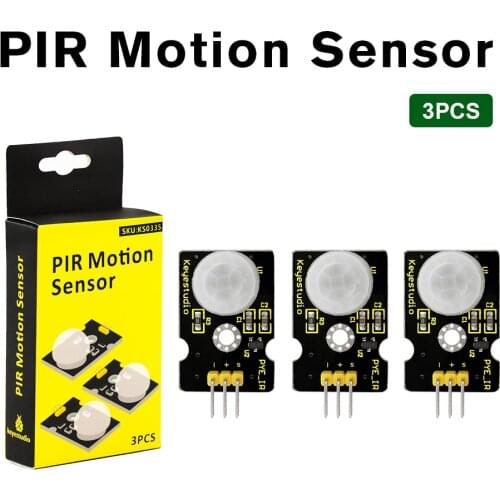 3PCS/lot Keyestudio PIR Motion Sensor for Arduino UNO R3 IR Motion Sensor for Human Body Motion with Keyestudio Packing Box