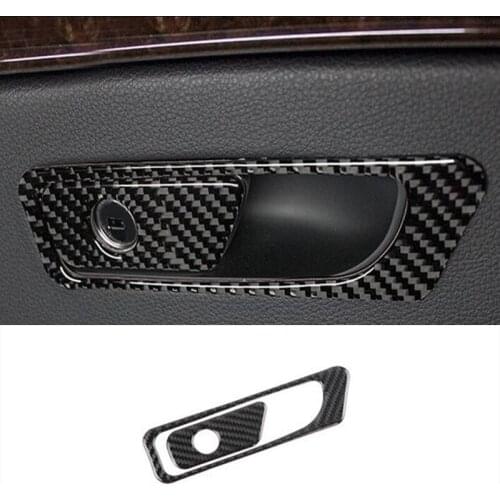 Mutips Car Copilot Armrest Panel Cover Carbon Fiber Sticker Accessories Decoration Automobile For For Audi Q7 SQ7 4M 2016-2019