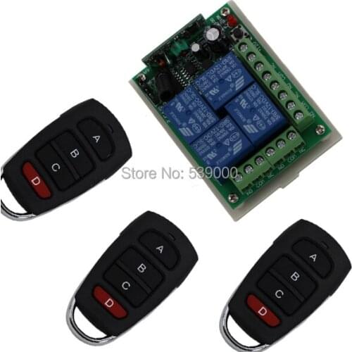 315mhz DC 12V 4CH Channel Wireless Controller Remote Control Switch Radio Switch