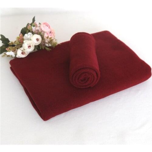Burgundy Newborn Strech knit Wrap Set Textured Posing Backdrop Jersey knit Blanket Bean Bag Cover New born Photography Props