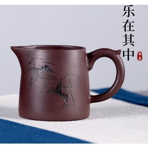 Dream sand in yixing purple sand tea set manual points of tea, tea pot accessories enjoy fair mug