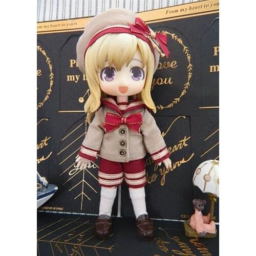 Childrens hand toys 1/12 ob11 doll doll clothes hoodie with big cap available BJD / SD doll accessories ob11doll Sports pants