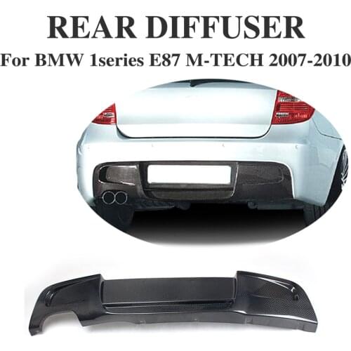 Carbon Fiber Rear Bumper Diffuser Spoiler For BMW 1Series E87 M tech M Sport 2007-2010