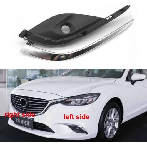 For Mazda 6 Atenza 2017 2018 2019 Front Bumper Grille Fog Lights Box Frame Fog Light Cover Fog Lamp Shell