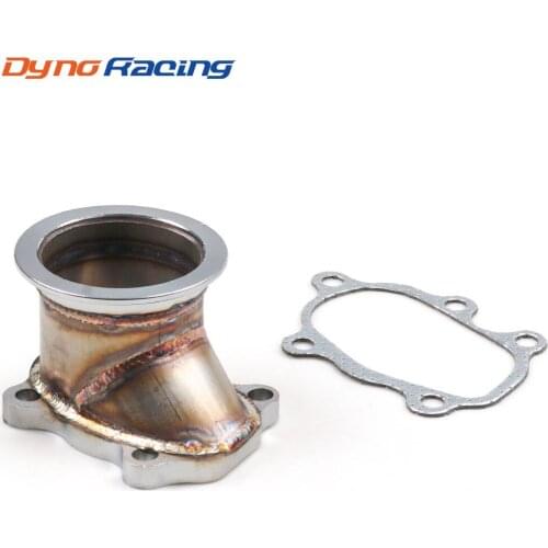 For T25 T28 GT25 GT28 To 2.5" Turbo Down Pipe Adapter 63mm V-band Clamp Flange BX102142