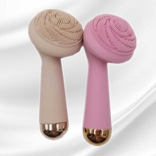 Electric Silicone Facial Brush USB Facial Brush Clean Waterproof Sonic Vibration Cleaner Deep Pore Cleansing Skin Massager Tools