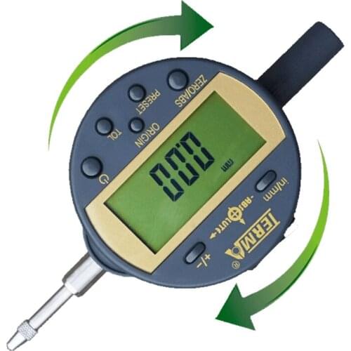 0-12.7x0.01mm Absolute Origin Digital Indicator IP54 Origin Electronic Dial Indicator Gauge