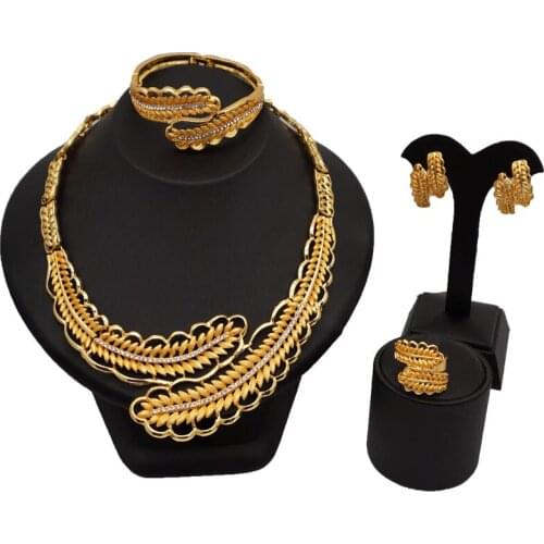Fashion women necklace set african bridal jewelry SETS snap button jewelry charms for jewelry making wedding sets