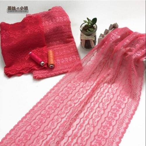 3 Meters Red Elastic Lace Trim Accessory DIY Ribbon Lace Swiss French Lace Bridal Headband Garter