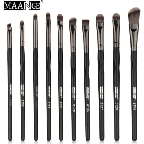 MAANGE High Quality 4/7/10pcs Eyes Makeup Brushes Set Eyeshadow Eyeliner Eyebrow Lip Concealer Make Up Brush Cosmetics Tools Kit
