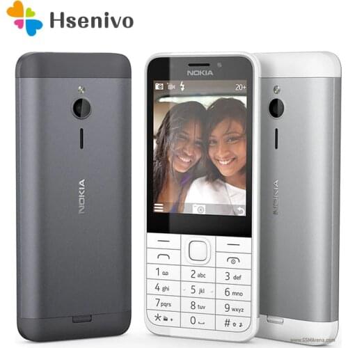 230 Original Nokia 230 Unlocked GSM 2.8 inch Dual SIM & Single card Cards 2MP QWERTY Keyboard English Refurbished Mobile Phone