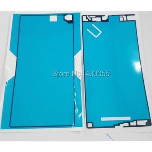 100% New Ymitn Housings Front Faceplate Adhesive Tape Back Cover Case Battery door Sticker For Sony Xperia XL39H ZU C6833 C6802