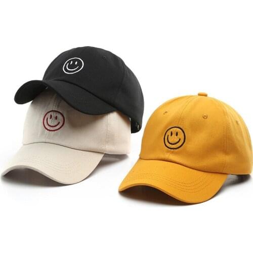 2020 New Hat Female Summer Casual Wild Cute Smiley Baseball Cap Outdoor Sunscreen Sunshade Cap Men And Women Sun Hat Snapback