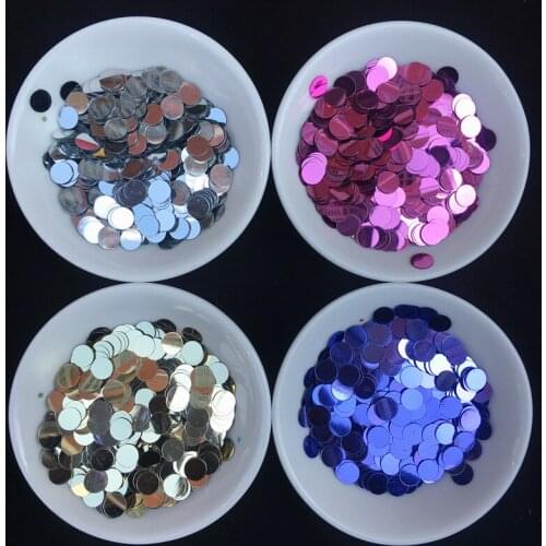New Hot 20g/Pack 3mm And 6mm Flat Dot Shape Loose Sequins Paillettes for Nail Beauty,Bags Decoration,CRYSTAL SOIL Material