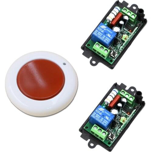 New AC220V 110V 1CH RF Wireless Remote SwitchTeleswitch Mainboard Wireless Receiver Learning Code 315Mhz/433Mhz for Doors