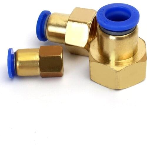 Pneumatic Connector Push to Connect Tube Fittings 1/8" 1/4" 3/8" 1/2" BSP Female Straight Push in Air Fitting for Tube OD 4-12mm