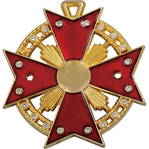 Custom gold-plated metal coins for promotion of emerging designs inlaid crystal metal coins