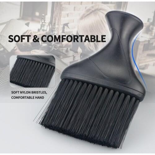 Professional Soft Nylon Neck Face Duster Brushes Barber Hair Clean Hairbrush Beard Brush Salon Cutting Hairdressing Styling Tool