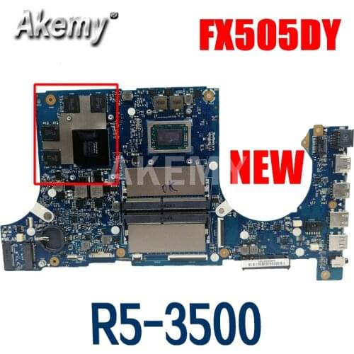 SAMXINNO For ASUS FX95D FX505D FX505DY FX505DU Laotop Mainboard FX505DY Motherboard with AMD Ryzen 5 3500H APU