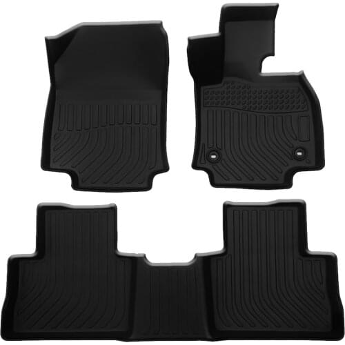 Toyota RAV4 XA50 2019 2020 3D Floor Mat 3D Waterproof Water Repellent Stain Resistant Washable TPE Rubber Floor Mat Set of 3