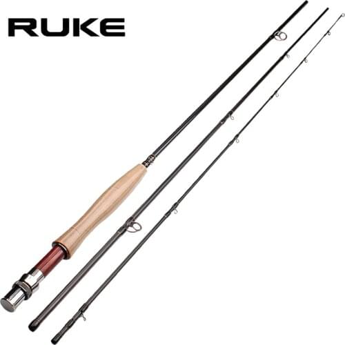 RUKE Fly Fishing Rod Ultralight Weight 2/3 Sections 2.8/2.9m Fishing Carbon Rod Spinning Travel Rod Carp Fishing Tackle