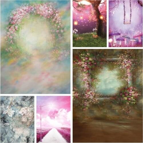 Yeele Dreamy Flower Photocall Forest Mushroom Floor Wreath Photography Vinyl Backdrop Custom Backgrounds Props For Photo Studio