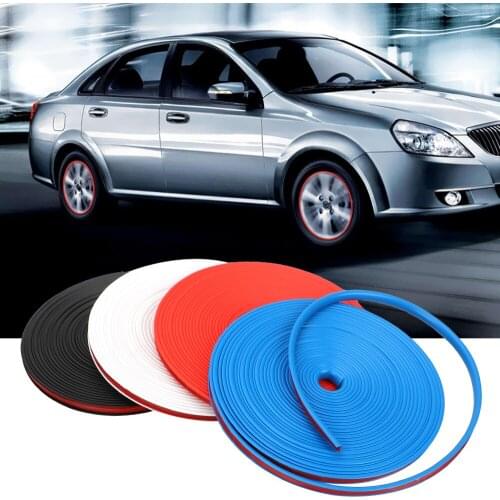 LEEPEE 8M Car Wheel Protection Tire Protection Care Cover Car-styling Tyre Decorative Strip Wheel Sticker Car Shape Modification