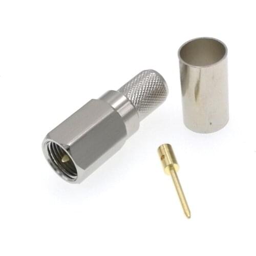 10pcs FME Male Plug RF Connector Crimp RG5 RG6 LMR300 5D-FB Cable